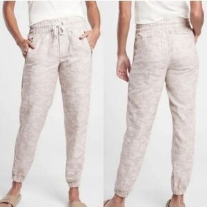 Athleta Cabo Tide Linen Camo Jogger‎ Size 4 Women
